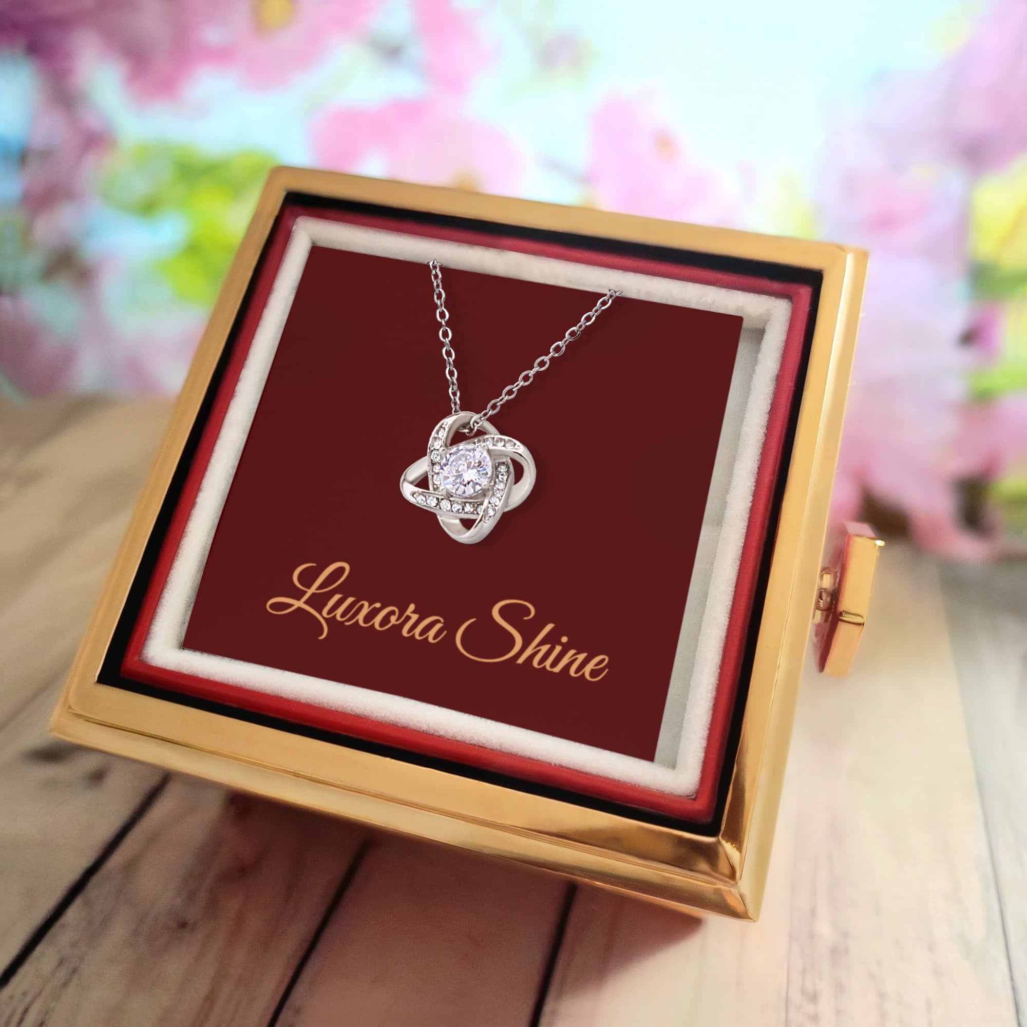 Beautiful necklace in a luxurious box
