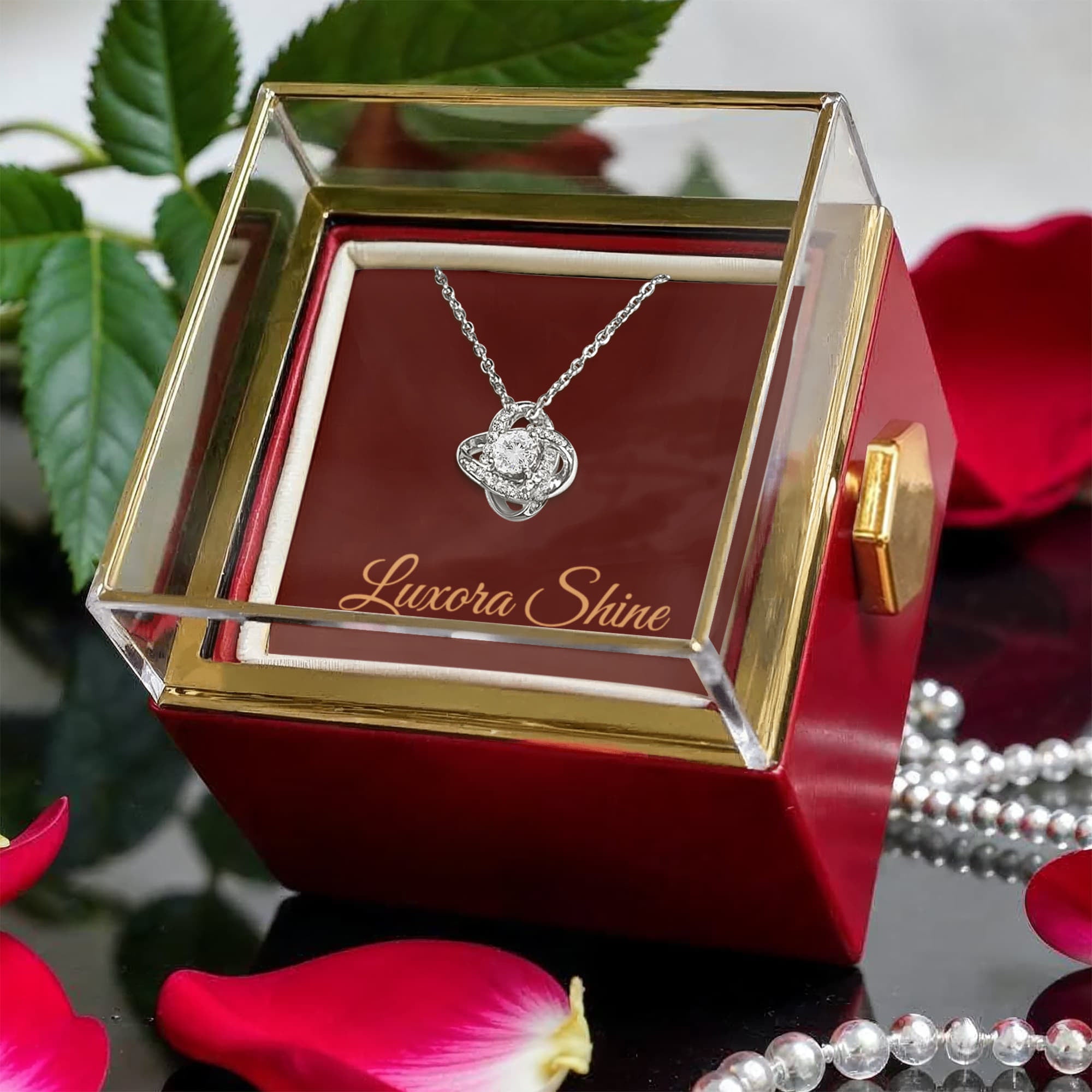Beautiful necklace in a luxurious box